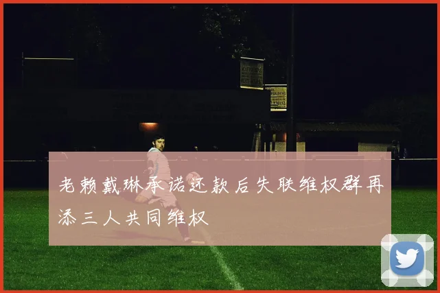 老赖戴琳承诺还款后失联维权群再添三人共同维权